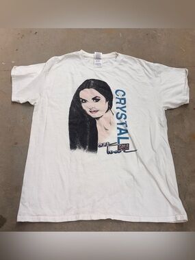 Crystal Gayle On Tour Graphic T-Shirt White Large Talladega Nights Ricky Bobby